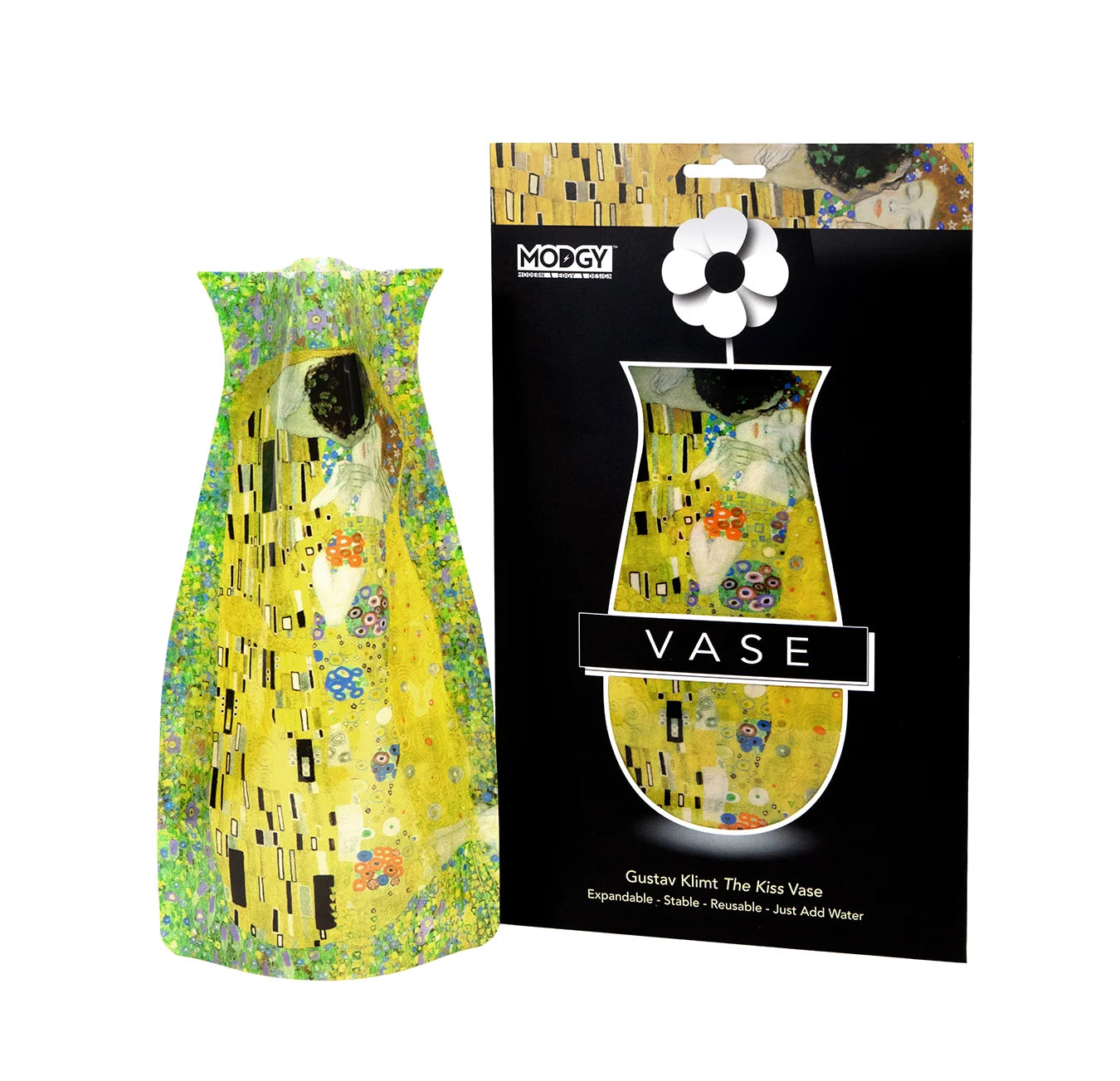Modgy Expandable Vase | Klimt The Kiss