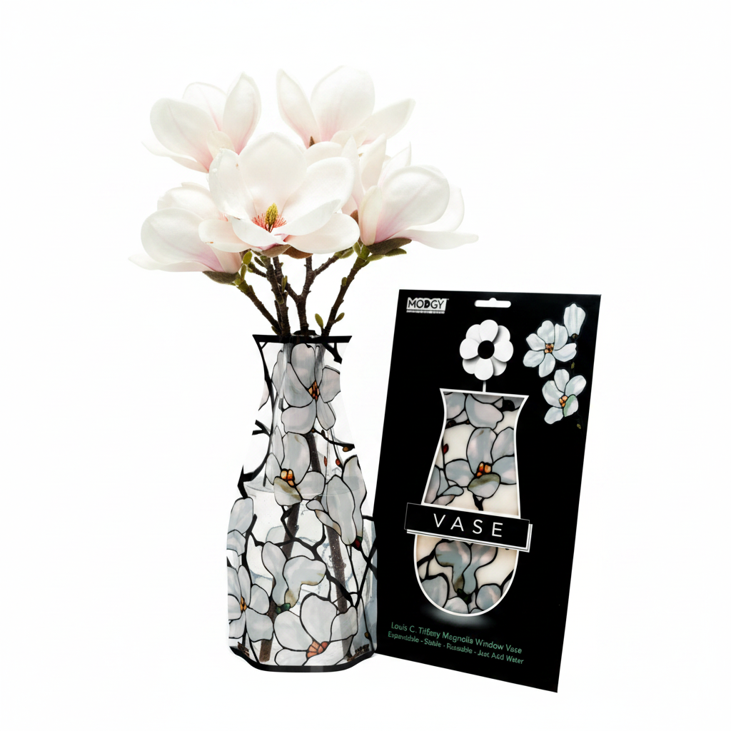 Tiffany Magnolia Vase - With Magnolia Blossoms