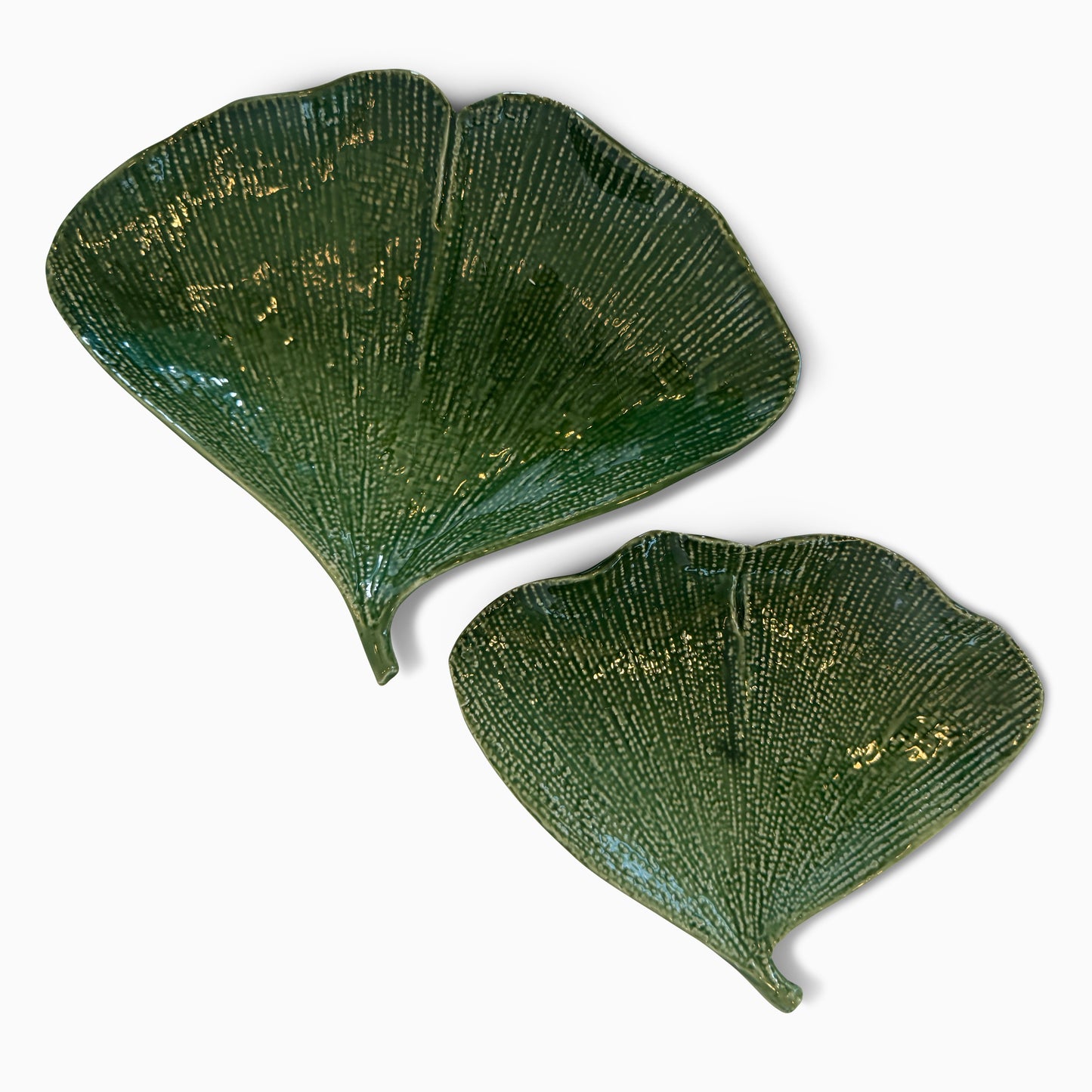 Gingko Leaf Plate Duo