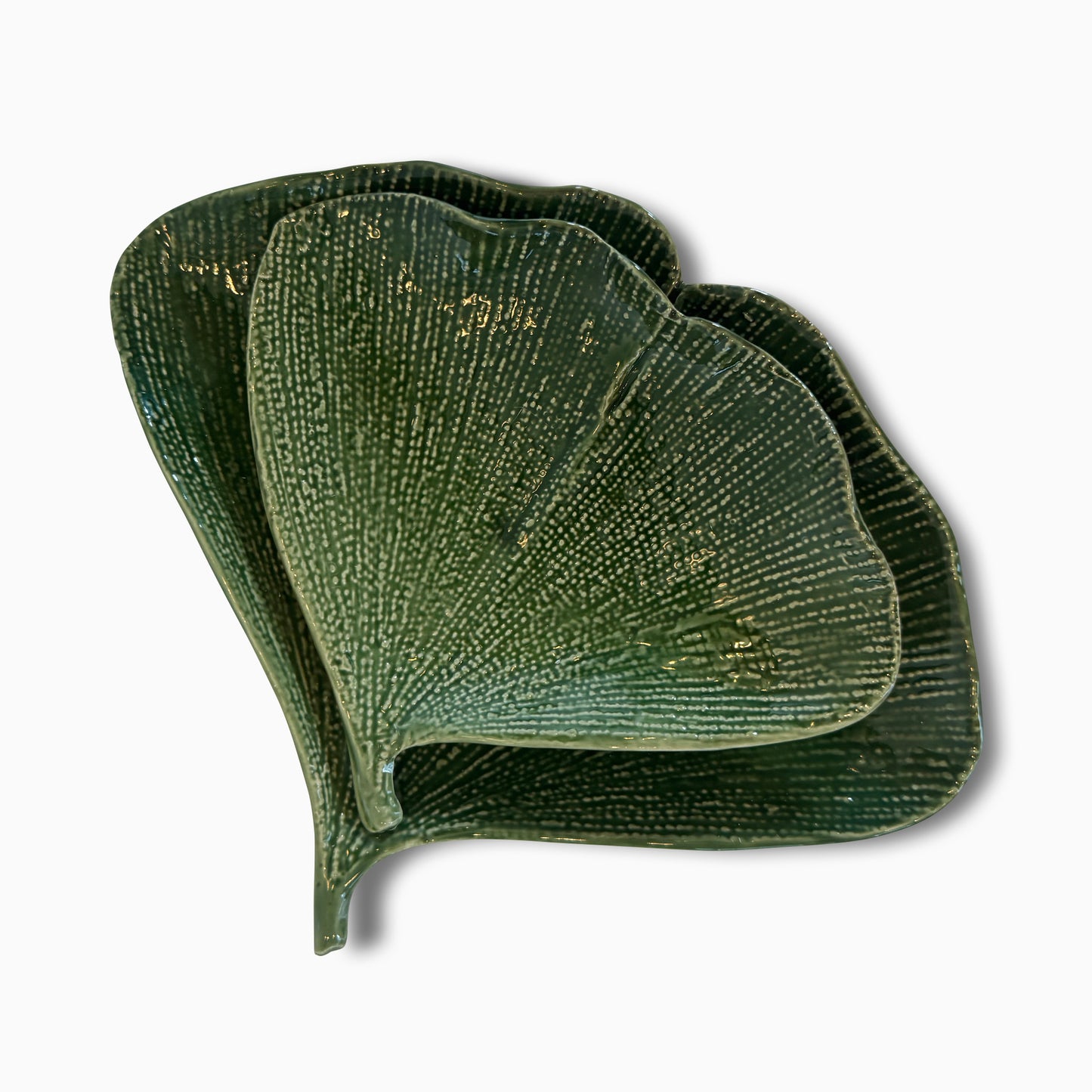 Gingko Leaf Plate Duo