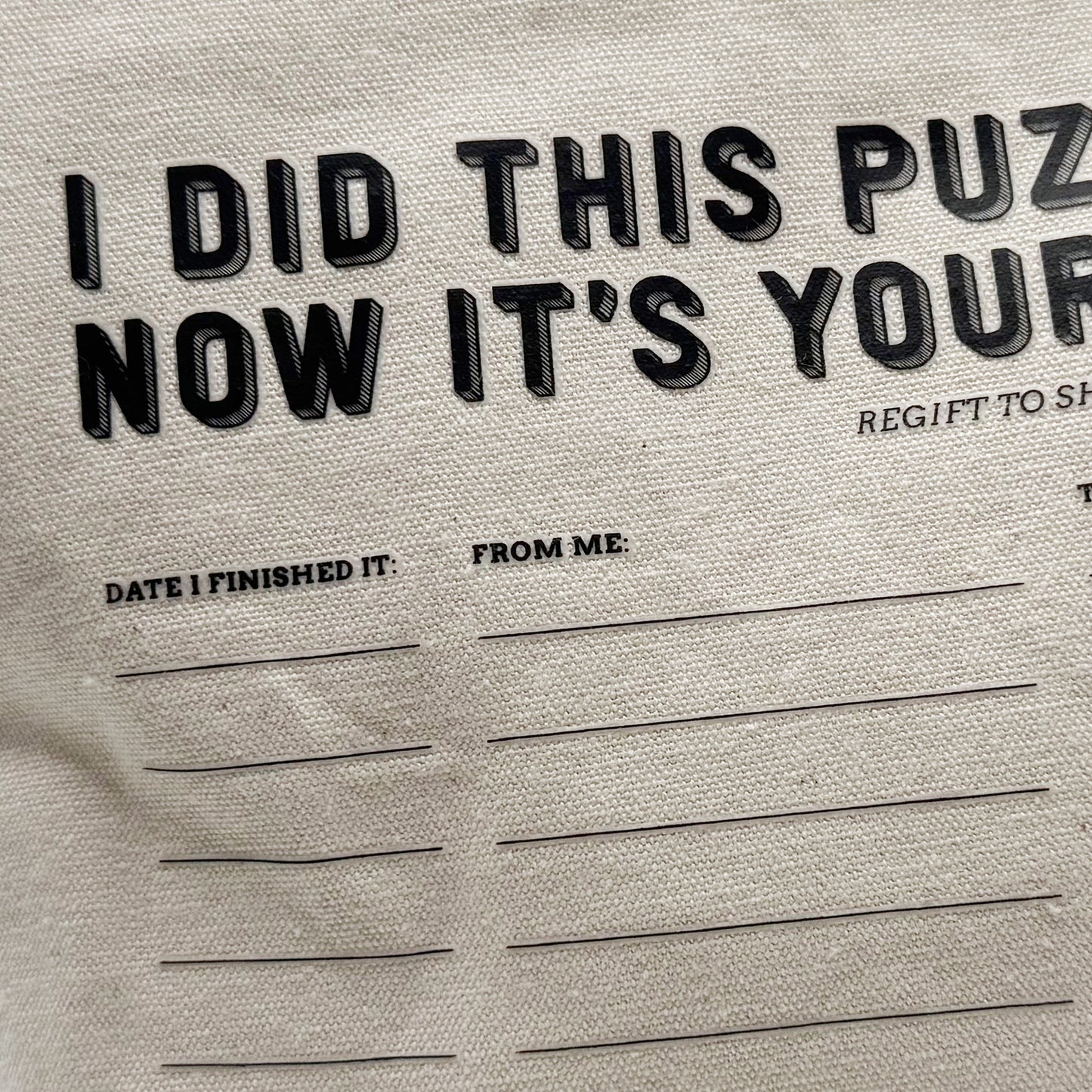 Pass-It-On Puzzle Pouch