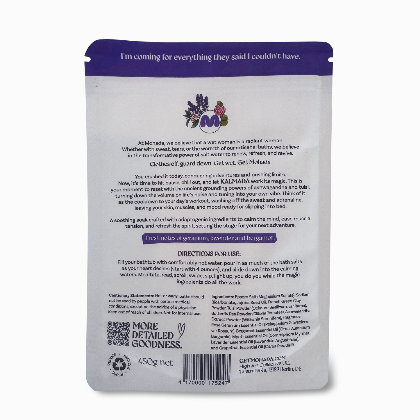 Mohada Adaptogenic Bath Salts