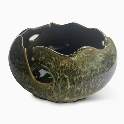 Organic Shaped Stoneware Bowl