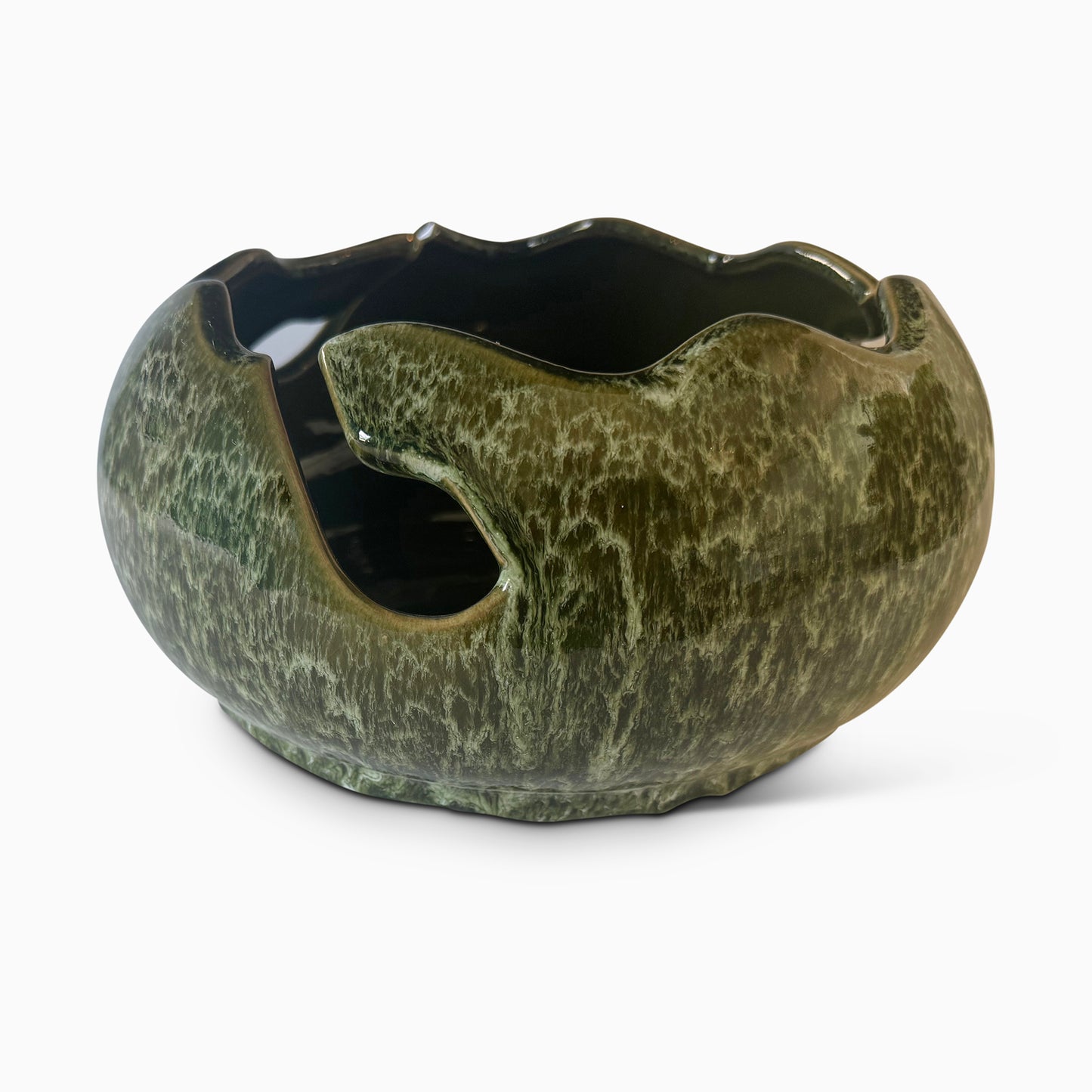 Organic Shaped Stoneware Bowl