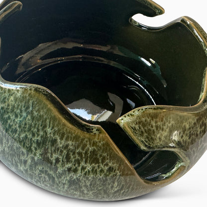 Organic Shaped Stoneware Bowl