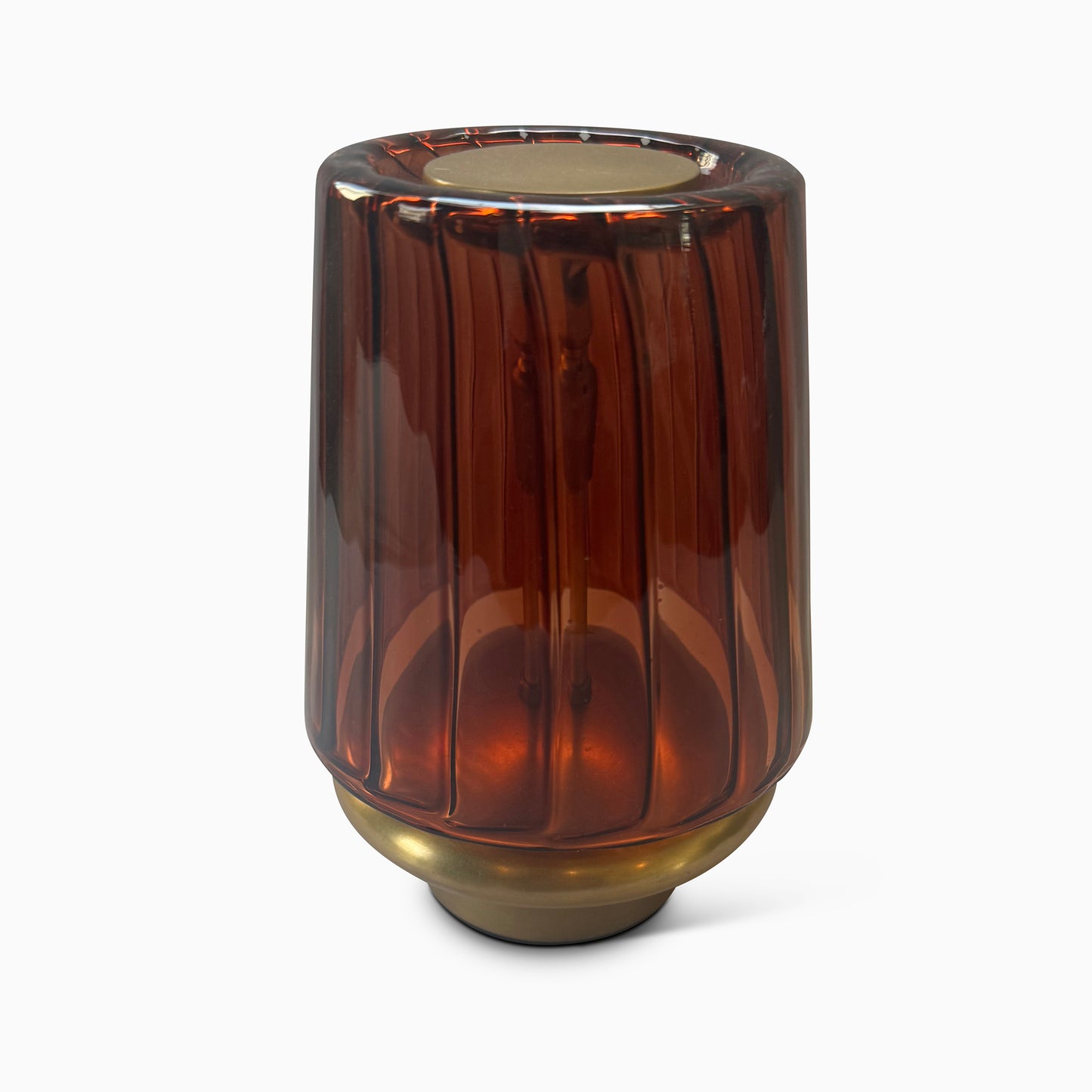 Recycled Glass & Metal Wireless LED Lamp