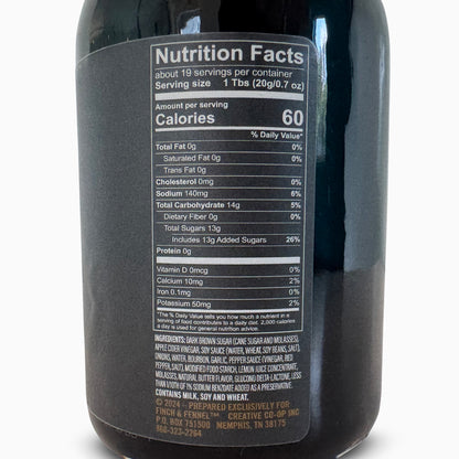 Finch + Fennel Sweet Bourbon Grilling Sauce