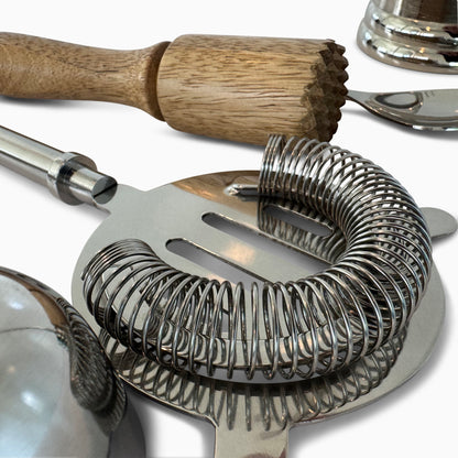 Stainless steel & mango wood bar tools