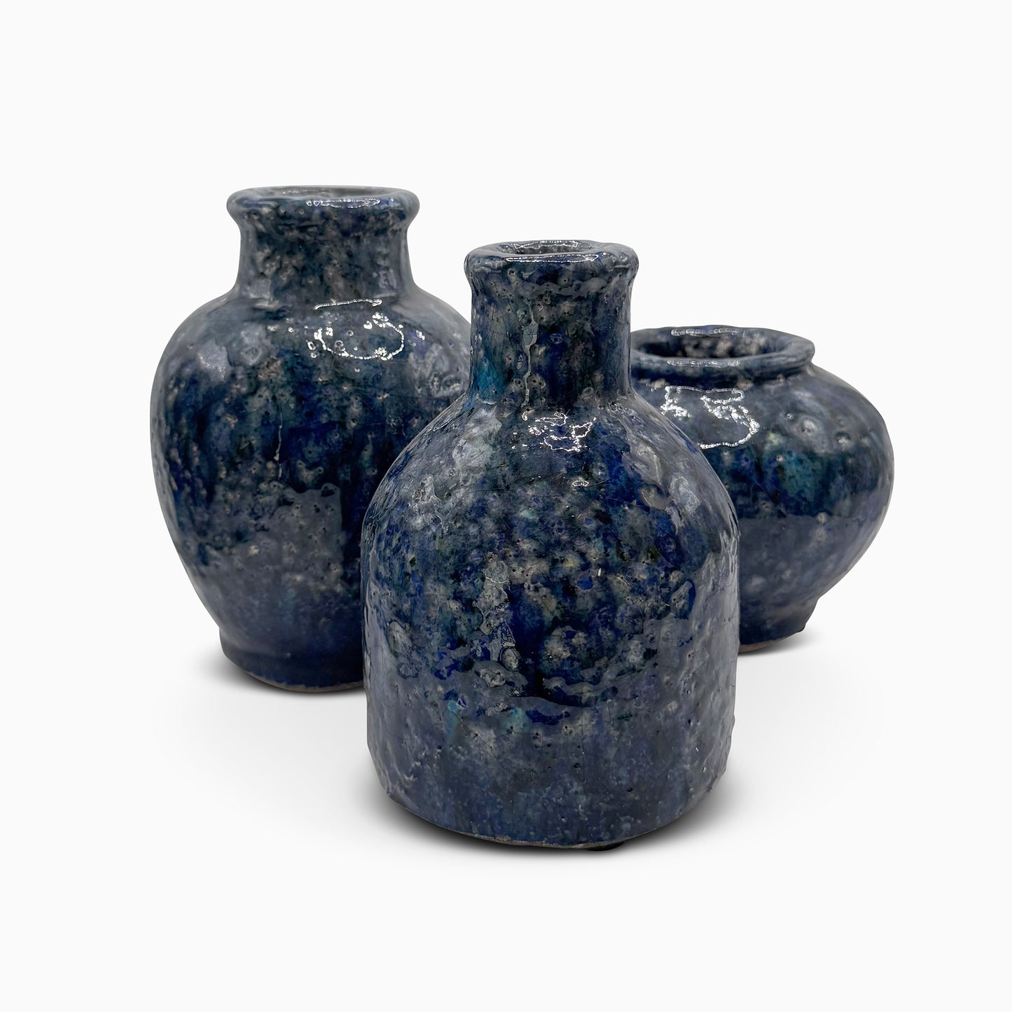 Terracotta Vase Trio