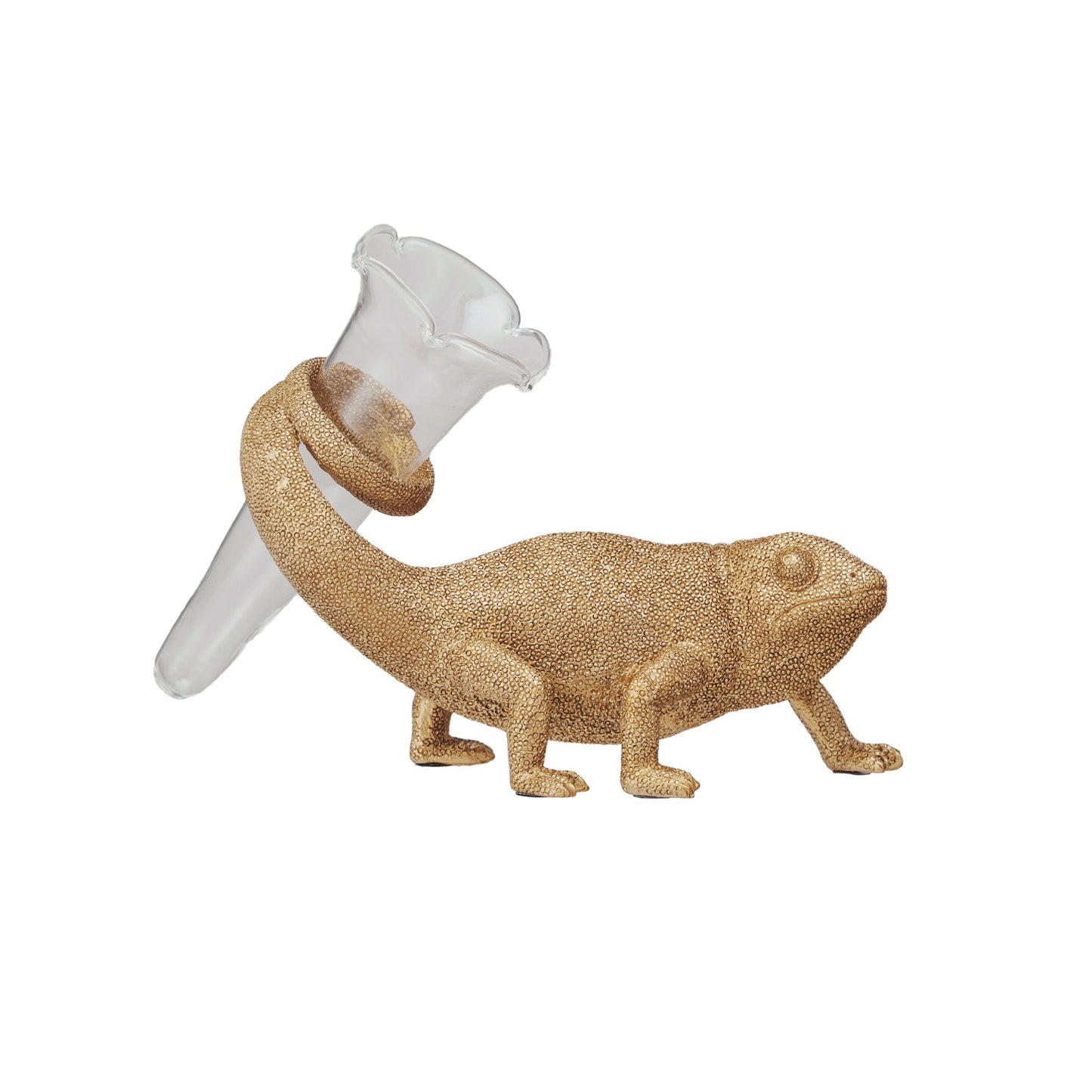 Golden Chameleon Vase