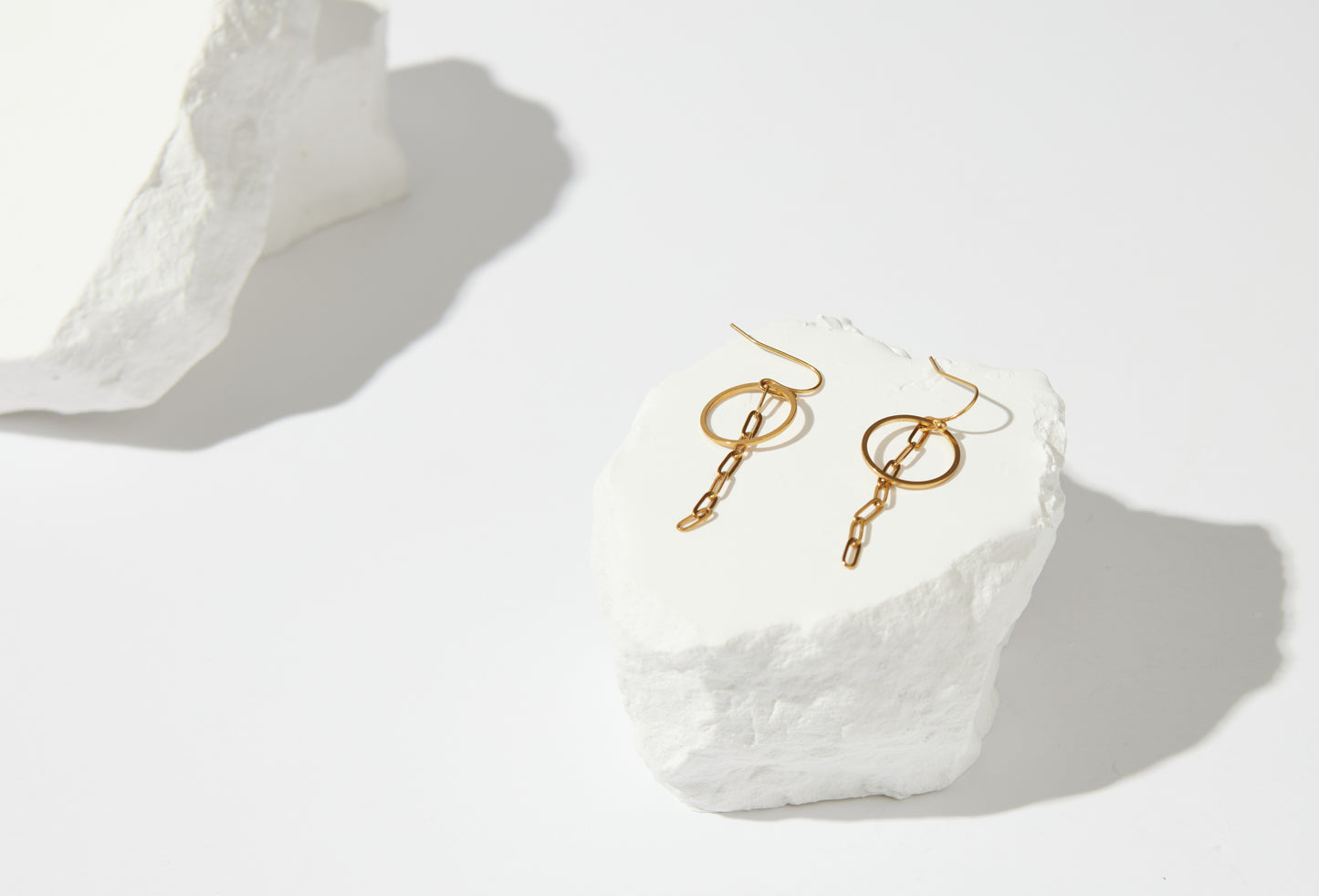 Circle Chain Earrings by OSF