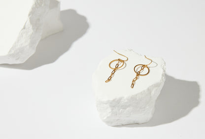 Circle Chain Earrings by OSF