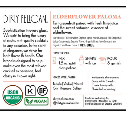 Dirty Pelican Elderflower Paloma