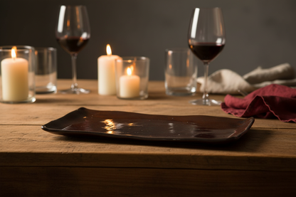 Brown Stoneware Platter – Entertaining Setting