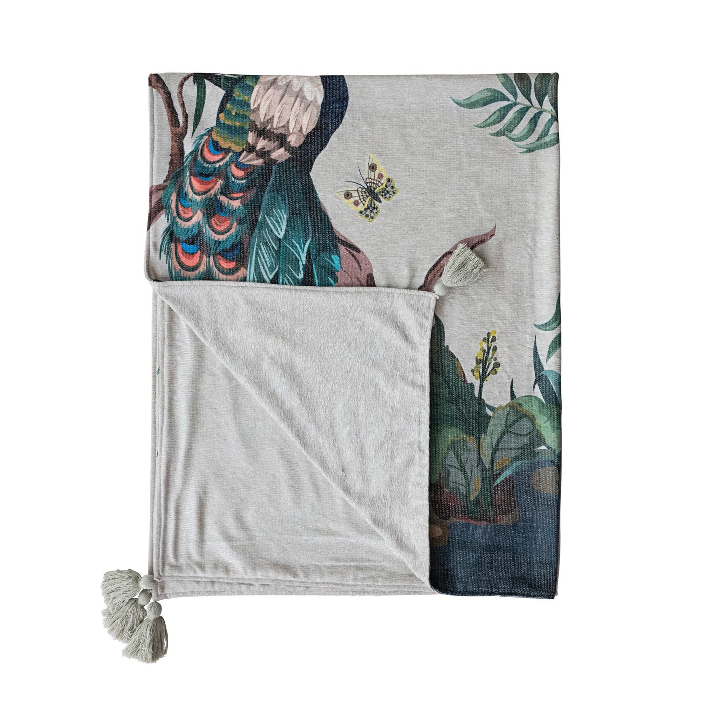 Peacock Garden Throw