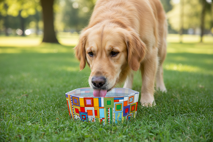 Modgy Saguaro Dog Bowl - Dog in Park