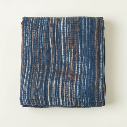 rubyzaar Indigo Blanket – Zoomed In