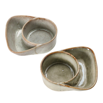 Stoneware Cracker & Soup Bowl set