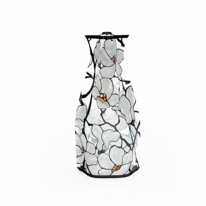 Tiffany Magnolia Vase - Enlarged